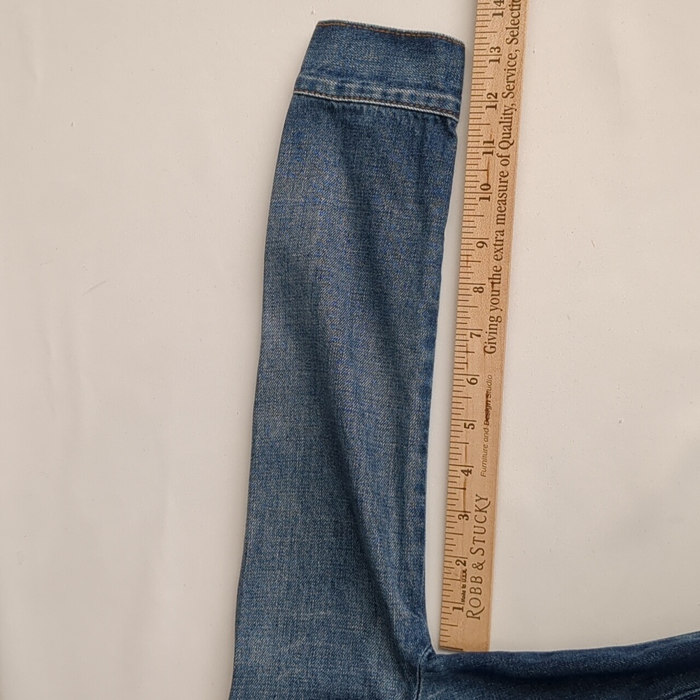 Gap Jean Jacket With Snap On Button Sz M - Picture 8 of 11